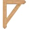 Ekena Millwork Traditional Arts and Crafts Smooth Bracket w/ Offset Brace, Western Red Cedar, 7 1/2"W x 34"D x 42"H BKT0806X34X42TRA03SWR - alternate 3